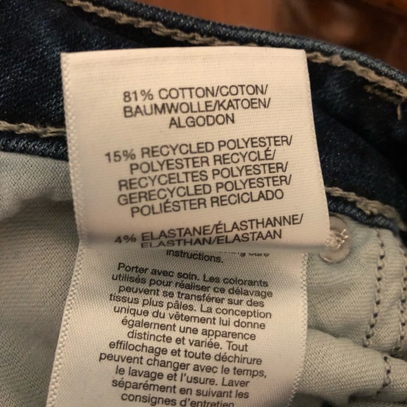 Silver Jeans Elyse Dark Wash Skinny Stretch 22/29 Plus Size - Picture 6 of 6